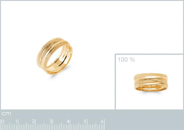 BAGUE PL-OR 750 3MIC - 2z93660050