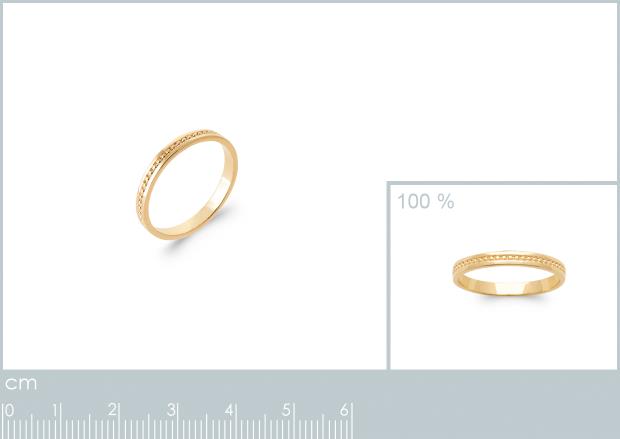 BAGUE PL-OR 750 3MIC - 2z94260050