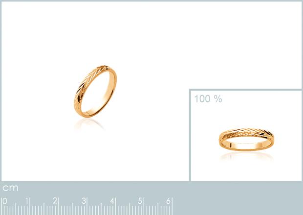 BAGUE PL-OR 750 3MIC - 2z242000350