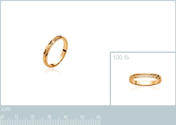 BAGUE PL-OR 750 3MIC - 2z249800350