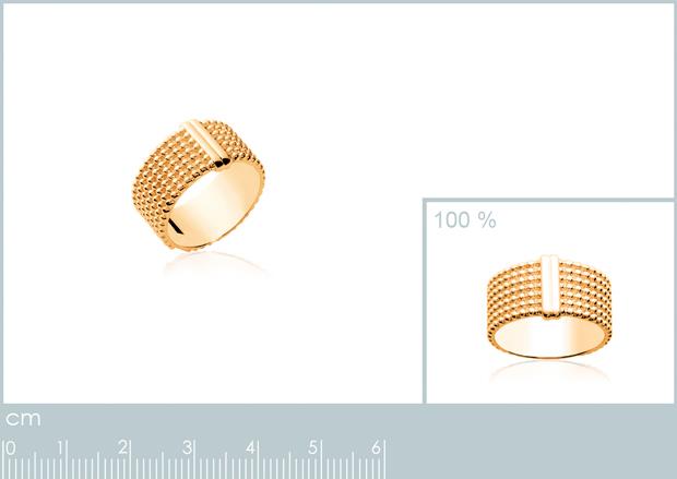 BAGUE PL-OR 750 3MIC - 2z26280050
