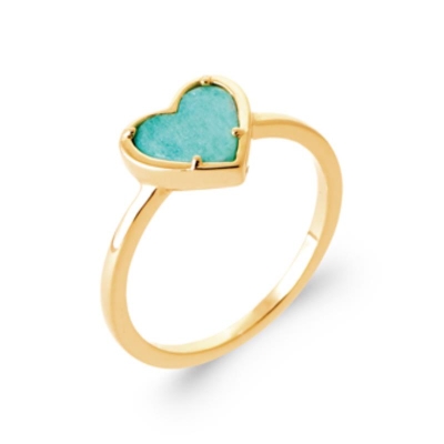 BAGUE PL-OR 750 3MIC AMAZONITE