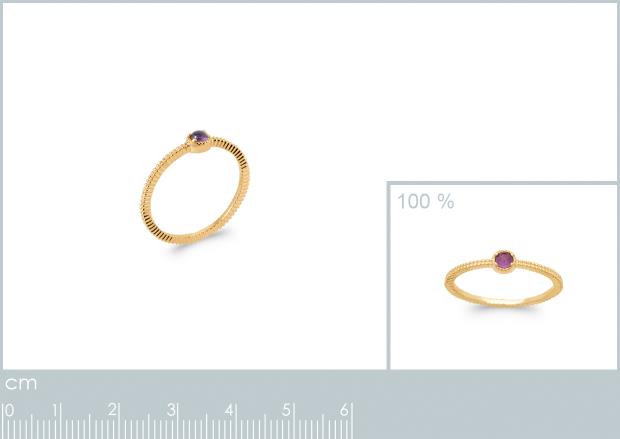 BAGUE PL-OR 750 3MIC AMETHYSTE - 2z91747050