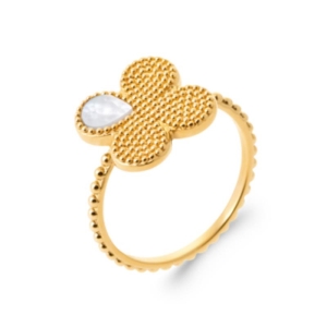 BAGUE PL-OR 750 3MIC NACRE