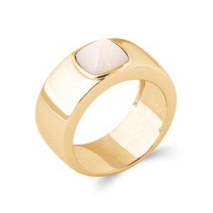 BAGUE PL-OR 750 3MIC NACRE