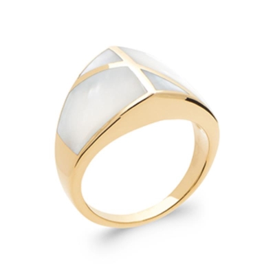 BAGUE PL-OR 750 3MIC NACRE