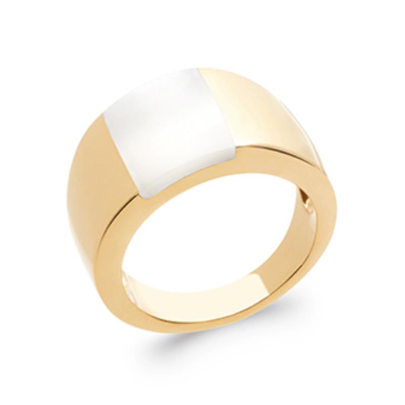 BAGUE PL-OR 750 3MIC NACRE