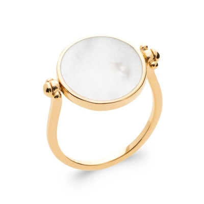 BAGUE PL-OR 750 3MIC NACRE