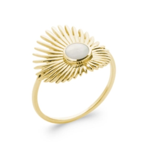 BAGUE PL-OR 750 3MIC NACRE