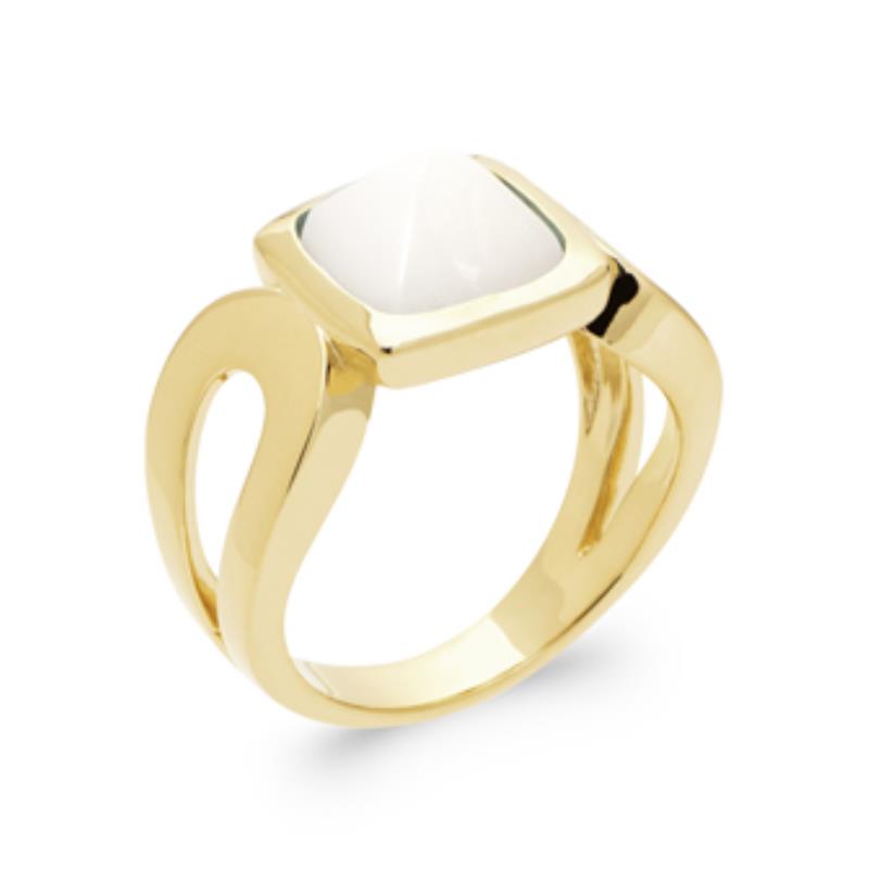 BAGUE PL-OR 750 3MIC NACRE