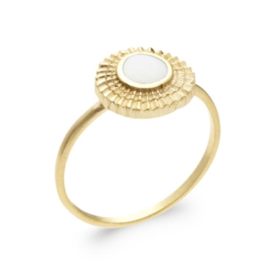 BAGUE PL-OR 750 3MIC NACRE