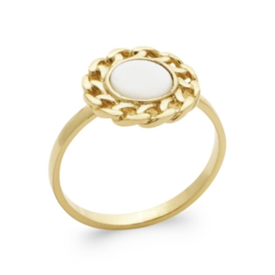 BAGUE PL-OR 750 3MIC NACRE