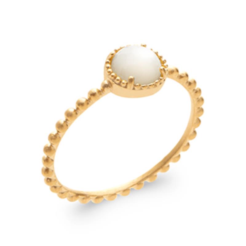 BAGUE PL-OR 750 3MIC NACRE