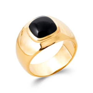 BAGUE PL-OR 750 3MIC ONYX