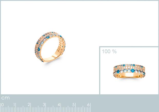 BAGUE PL-OR 750 3MIC OZ - 2z28986050