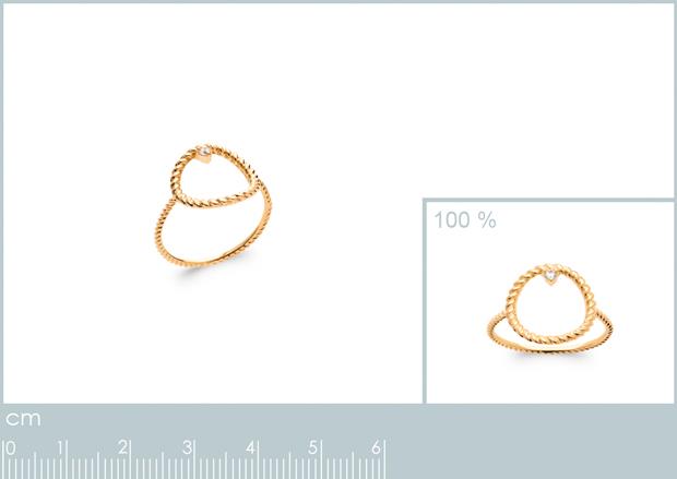 BAGUE PL-OR 750 3MIC OZ - 2z29841050