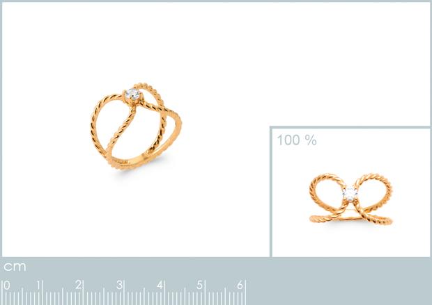 BAGUE PL-OR 750 3MIC OZ - 2z91201050