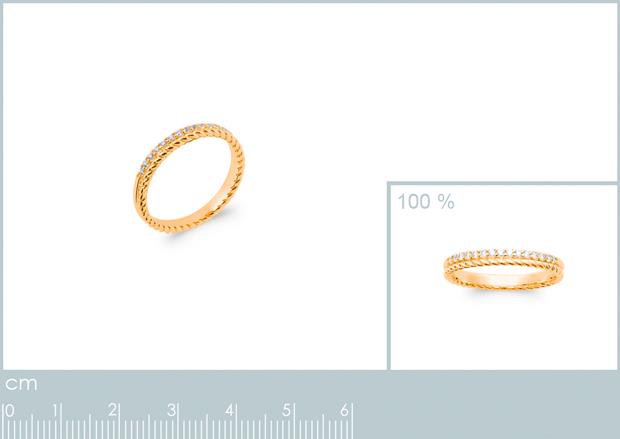 BAGUE PL-OR 750 3MIC OZ - 2z91281050