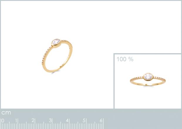 BAGUE PL-OR 750 3MIC OZ - 2z92141050