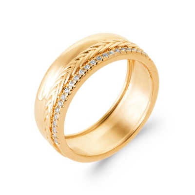 BAGUE PL-OR 750 3MIC OZ