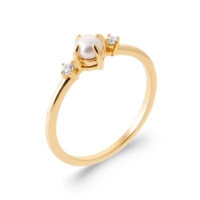 BAGUE PL-OR 750 3MIC PERLE DE CULTURE OZ