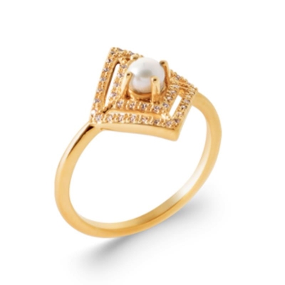 BAGUE PL-OR 750 3MIC PERLE DE CULTURE OZ