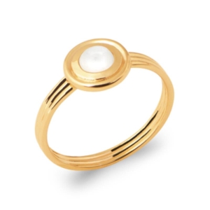 BAGUE PL-OR 750 3MIC PIERRE DE LUNE