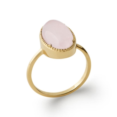 BAGUE PL-OR 750 3MIC QUARTZ ROSE
