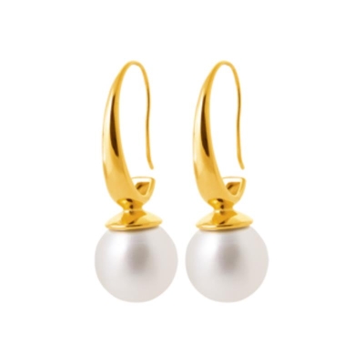 B.O ACIER PVD DORÉ PERLES IMIT