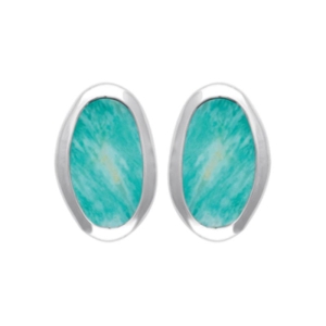 B.O ARGENT 925 RHODIE AMAZONITE