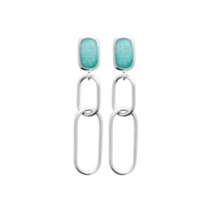 B.O ARGENT 925 RHODIE AMAZONITE