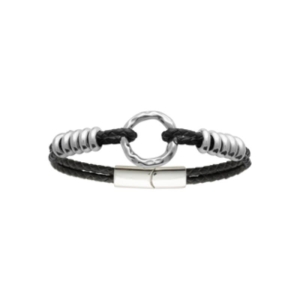 BRACELET ACIER CUIR