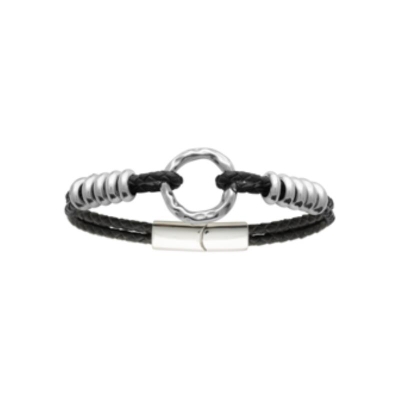 BRACELET ACIER  CUIR