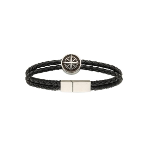 BRACELET ACIER CUIR