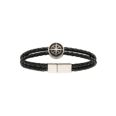 BRACELET ACIER  CUIR