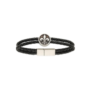 BRACELET ACIER CUIR