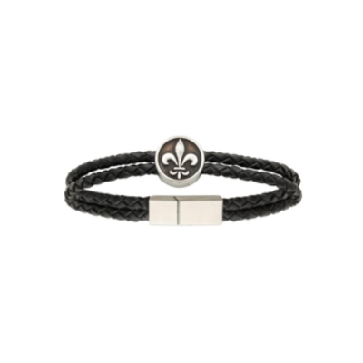 BRACELET ACIER  CUIR