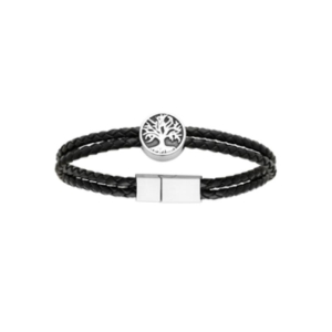 BRACELET ACIER CUIR