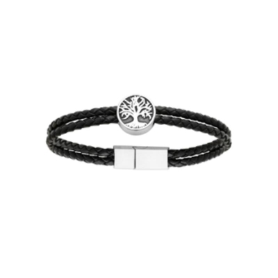 BRACELET ACIER  CUIR