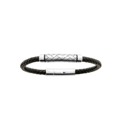 BRACELET ACIER  CUIR
