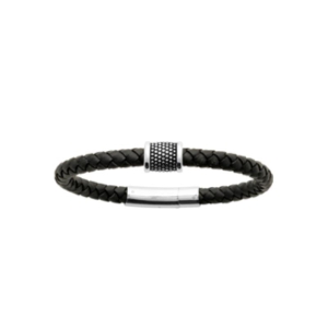BRACELET ACIER CUIR