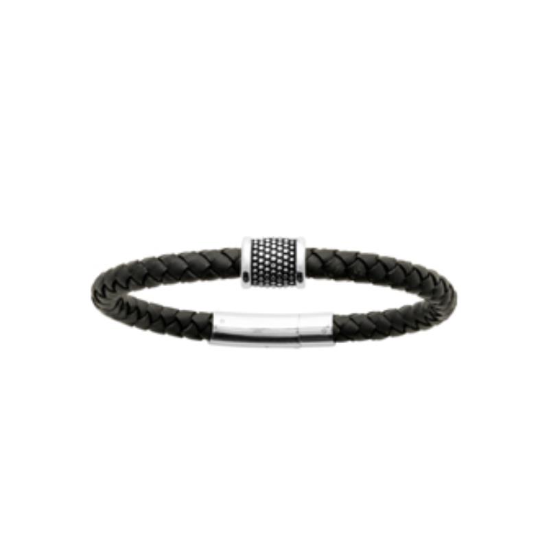 BRACELET ACIER CUIR