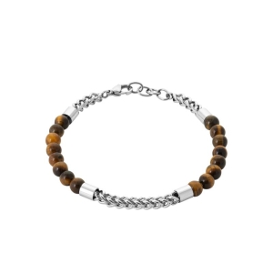 BRACELET ACIER OEIL DE TIGRE