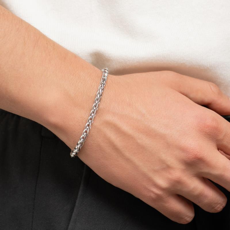 Pulsera Acero 316. Pvd Plateado - 3z1216721