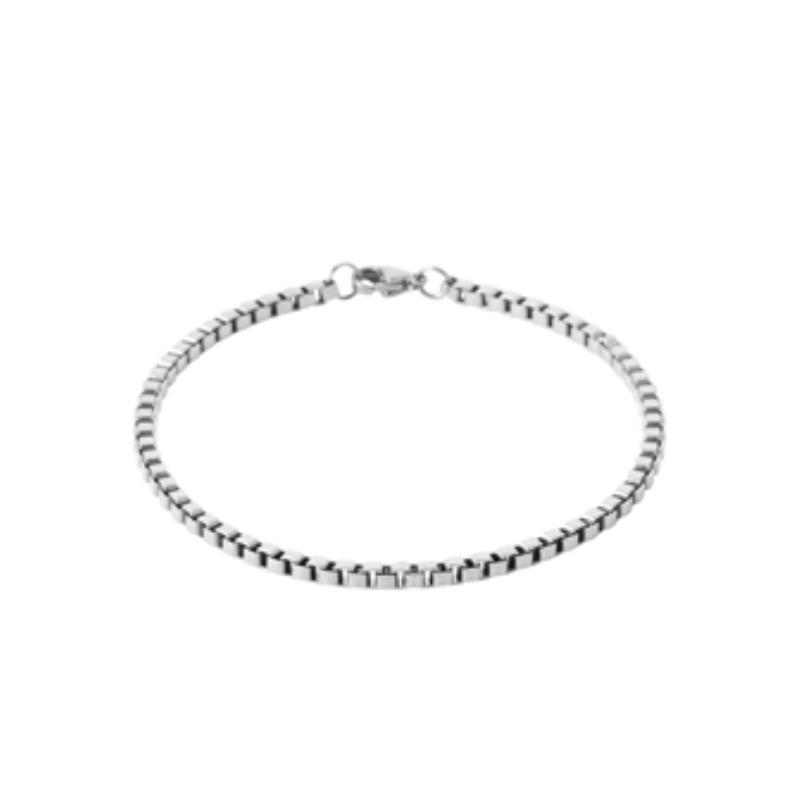 Pulsera Acero 316. Pvd Plateado - 3z1216021