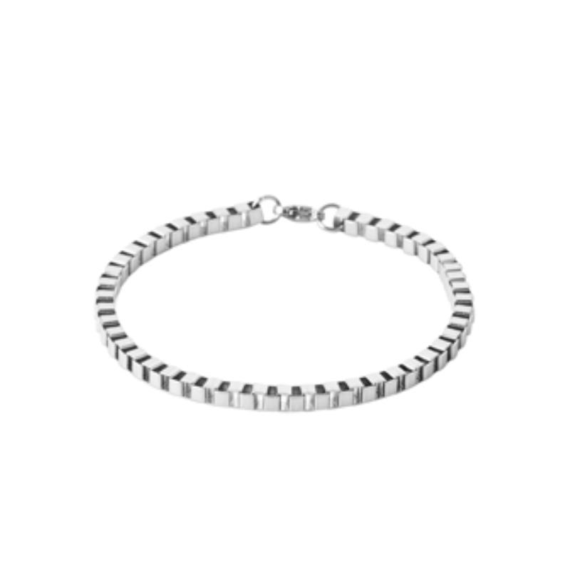 Pulsera Acero 316. Pvd Plateado - 3z1216321