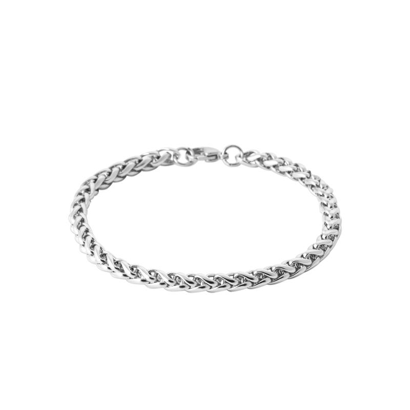 Pulsera Acero 316. Pvd Plateado - 3z1216721