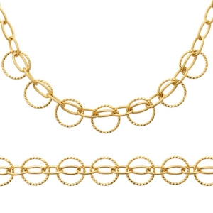 BRACELET ACIER PVD DORÉ