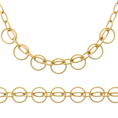 BRACELET ACIER PVD DORÉ