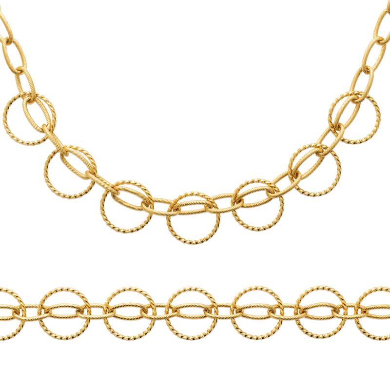 BRACELET ACIER PVD DORÉ